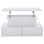Table basse à hauteur réglable 35,4 po avec DEL et quatre tiroirs Fairmont-124513606