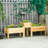 Raised Garden Bed Trio, Wooden Elevated Planter Boxes With Legs And Liners. For Backyard Patio. Grow Veggies, Herbs, Flowers. Natural Wood. Breathable, Regulation. Wood Construction. Customizable