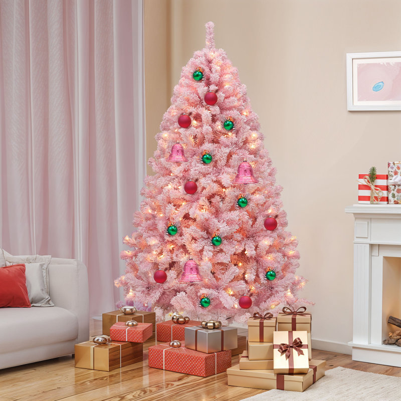 Arbre de Noël artificiel épinette enneigé 6 pi, H 6 pi