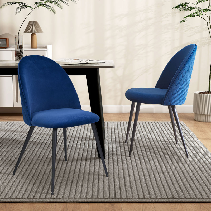 Chaise de salle à manger Glenisha, Bleu