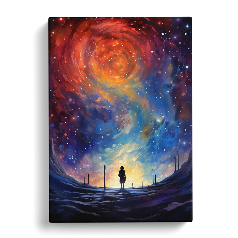Galaxy Impressionism - Wrapped Canvas, 60cm H x 40cm W x 3cm D