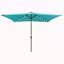 Parasol d'extérieur à DEL solaire 10 x 6,5T avec manivelle et bouton poussoir inclinable pour la cour-634198428
