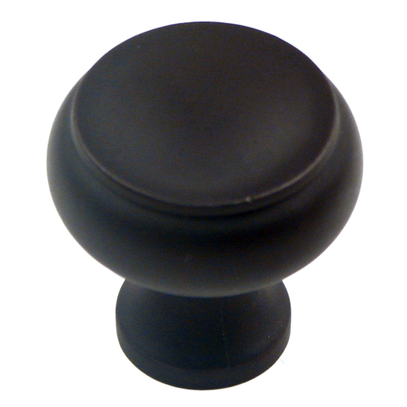 1 1/4" Diameter Mushroom Knob, Oil Rubbed Bronze, 1.5"