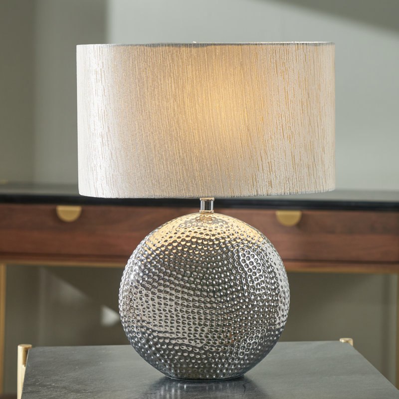 41Cm Table Lamp, Chrome