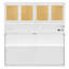 Twin Size Murphy Bed with Top Cabinet,Space Saving Foldable Bed with Light & USB,White