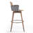 Zadian Swivel Upholstered Counter Stool with Solid Wood Frame-2102974106