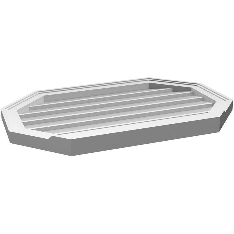 Évent horizontal gondole allongé en surface octogonal Signature, H 20 po x l 30 po x P 2 po