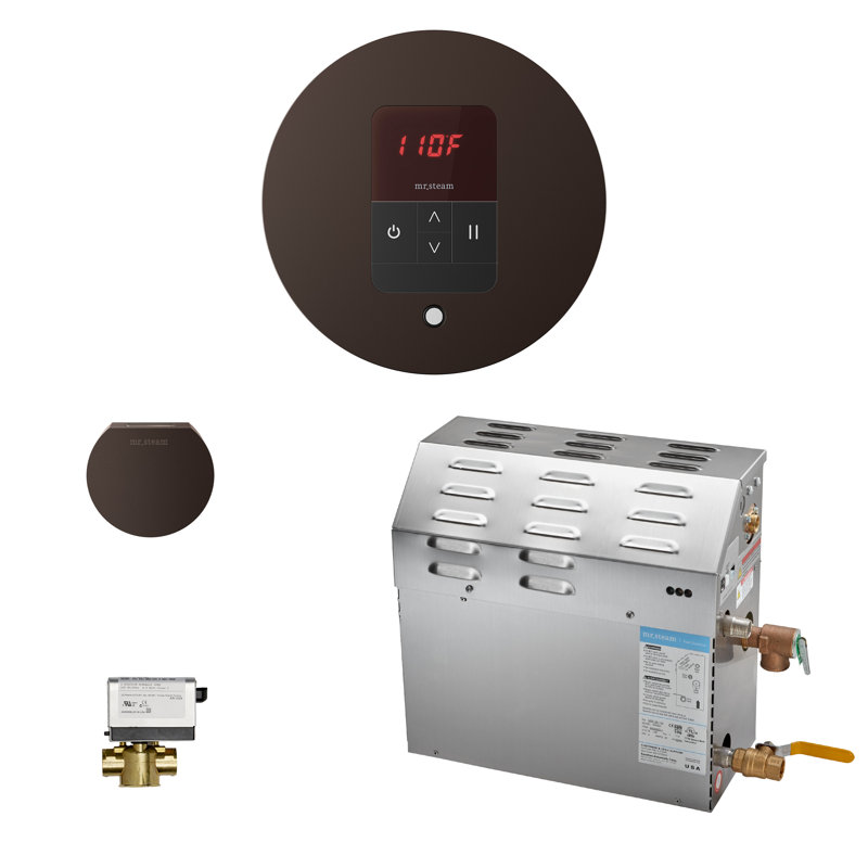 Ensemble de générateur de vapeur pour salle de bain 6 kw, Bronze frotté à l'huile