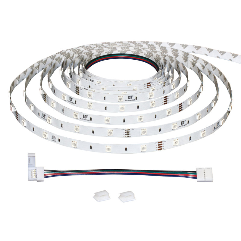 RibbonFlex Home, 24V, RVB, 30 LED / M, IP20, bande de lumière sous l'armoire 5M