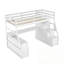 Lit mezzanine simple avec 7 tiroirs, 2 tablettes et bureau-1345510739