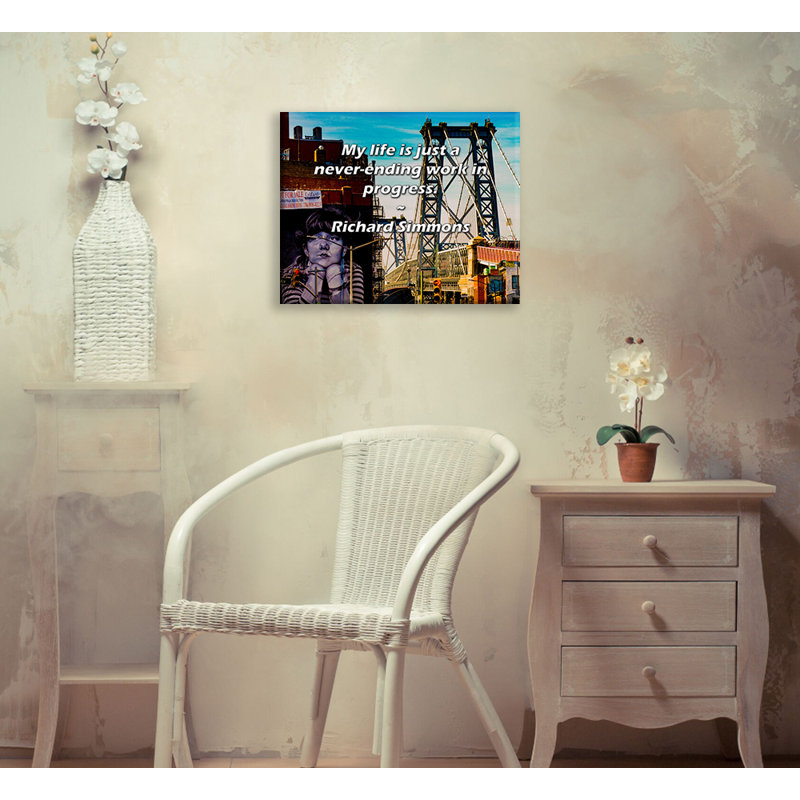 Ebern Designs Gallery, toile tendue par Richard Simmons: «Ma vie n'est qu'un travail sans fin