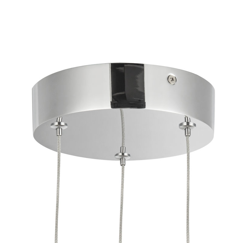 Motif 3 - Light LED Pendant, 20.625" H x 5.5" W x 5.5" D, Chrome
