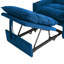 Canapé-lit convertible 3-en-1, fauteuil-lit réglable en velours moderne pour les petits espaces et un sommeil confortable-683283927