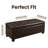 Willow 49.75" Tufted PU Leather Storage Ottoman Bench with Wooden Legs-129155612-129155615