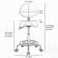 Fauteuil ergonomique avec dossier réglable, pivotant et inclinable à usage médical et dentaire - Blanc