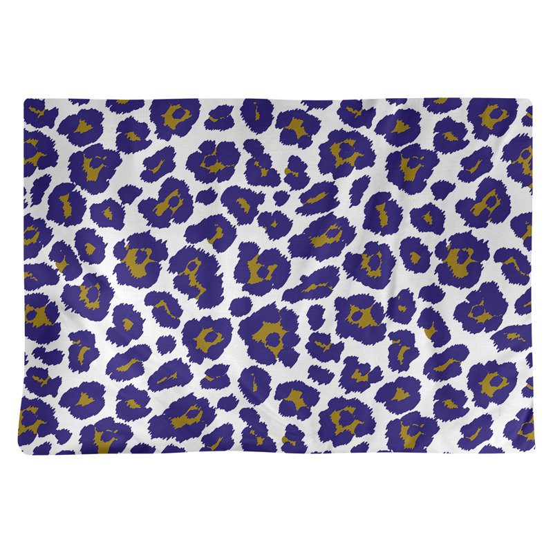 Napperon 18 "Baltimore football, Blanc / or métallique / mauve, Coton