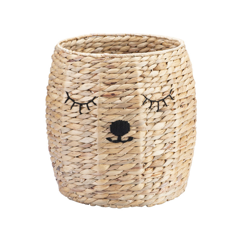 Set Of Two Round Bear Baskets