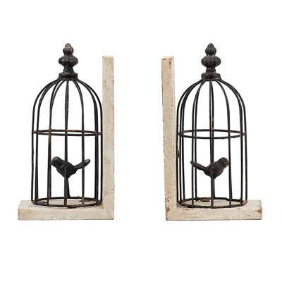 Serre-livres S / 2 5,5 x 4,5 x 10 po