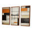 Brun, beige, noir, modernisme rétro - ensemble de reproductions d'art murales abstraites-1557301376-1557301378