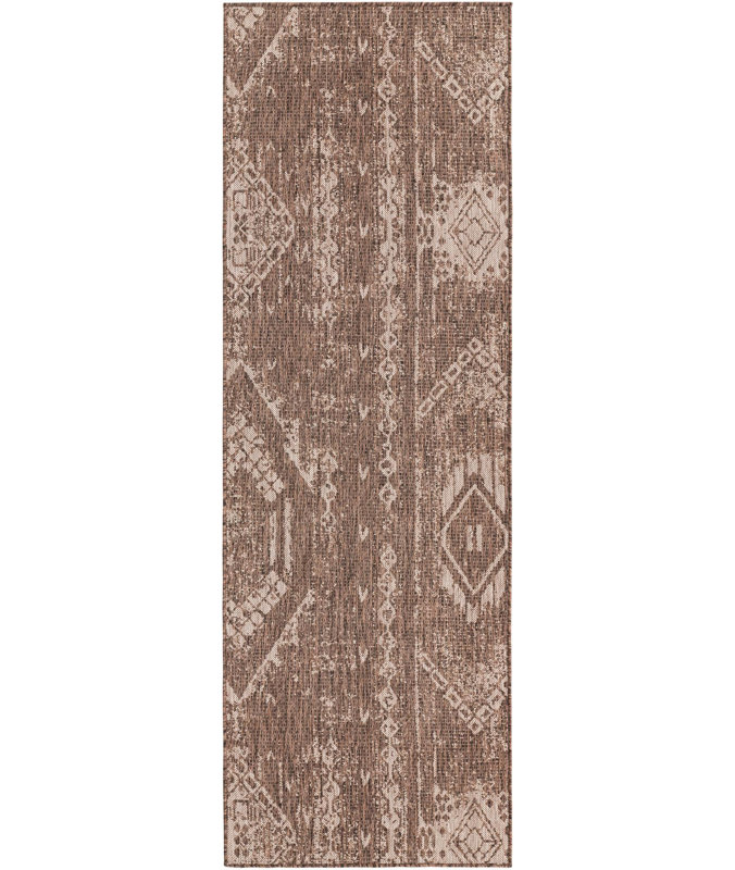Brison Geometric Indoor / Outdoor Rug, Runner 2'7" x 8'