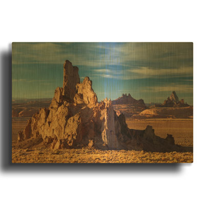 «Agathia Peak Rock» par Mike Jones, art mural en métal, 36 po x 24 po