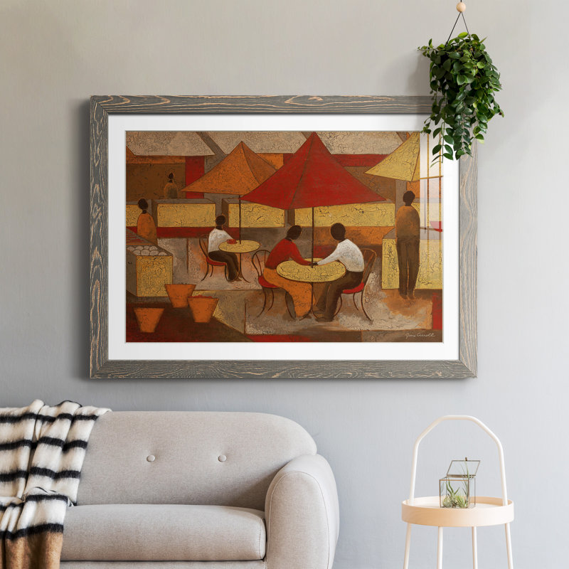 «Lasting Memory I» - peinture encadrée, Encadré gris, H 31,5 po x l 23,5 po x P 1,5 po