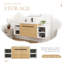 Meuble-lavabo mural 54 po avec lavabo de comptoir en résine et 2 tablettes de rangement, 2 portes à fermeture douce-721869585