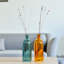 Vases en verre à motif floral-1203226404