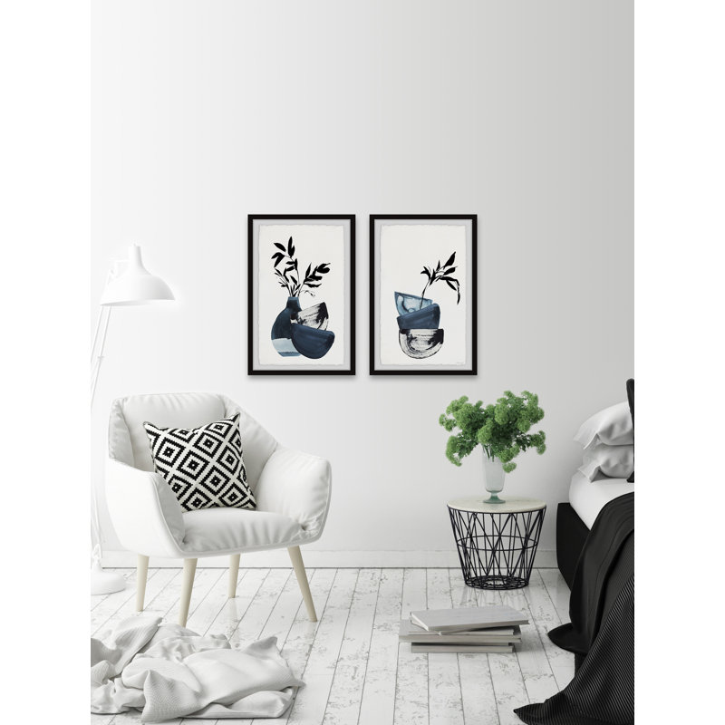 " Bamboo Arrangement " 2 - Pieces Painting Print, 30" H x 20" W