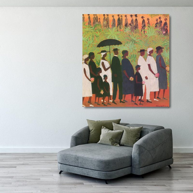Funeral Procession, 30" H x 28" W