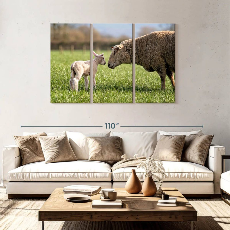 Brampt Sheep Love, 48" H x 74" W