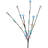 Set Of 3 Led Cherry Blossom Lighted Artificial Tree Branches 2.5' - Multi Coloured-1370434607