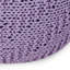 Pouf tricoté en coton lavande vibrant - ou coussin de sol 200Lbs