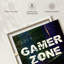 «Video Games Gamer Zone», impression sur toile-92563248