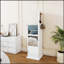 Armoire à maquillage et à bijoux rotative à 360 ° avec miroir pleine longueur, portemanteau et plusieurs tablettes de rangement pour un décor moderne