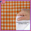 Housses de couette orange vichy blanches-128700260