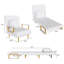 Fauteuil convertible 3-en-1 pliant pour canapé-lit - Dossier réglable à 5 positions avec coussin, canapé-lit compact pour salon, chambre à coucher et bureau (une chaise)-1820389114