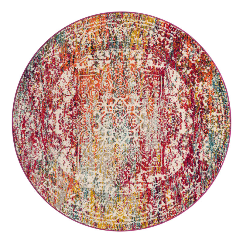 Robinne Oriental Indoor Rug, Round 6'1"