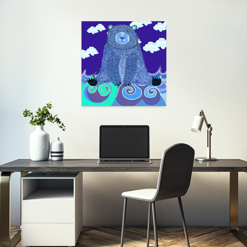 Art contemporain, paysage contemporain abstrait, art naturel, H 18 po x l 18 po