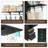 Closet Organizer - High Capacity Wardrobe Rack With 3 Drawers
