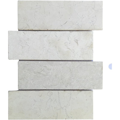 Carrelage mosaïque en marbre gris pierre 3 po x 9 po CNK Tile