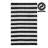 Geo Striped Modern Outdoor Camping Rug - Waterproof, Fade Resistant, Reversible - Recycled Plastic - Camping RV Patio Glamping Deck Pool - Brittany Black/White-371980336