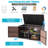 Costway 45'' W 88 Gallons Water Resistant Cabinet Deck Box in Brown