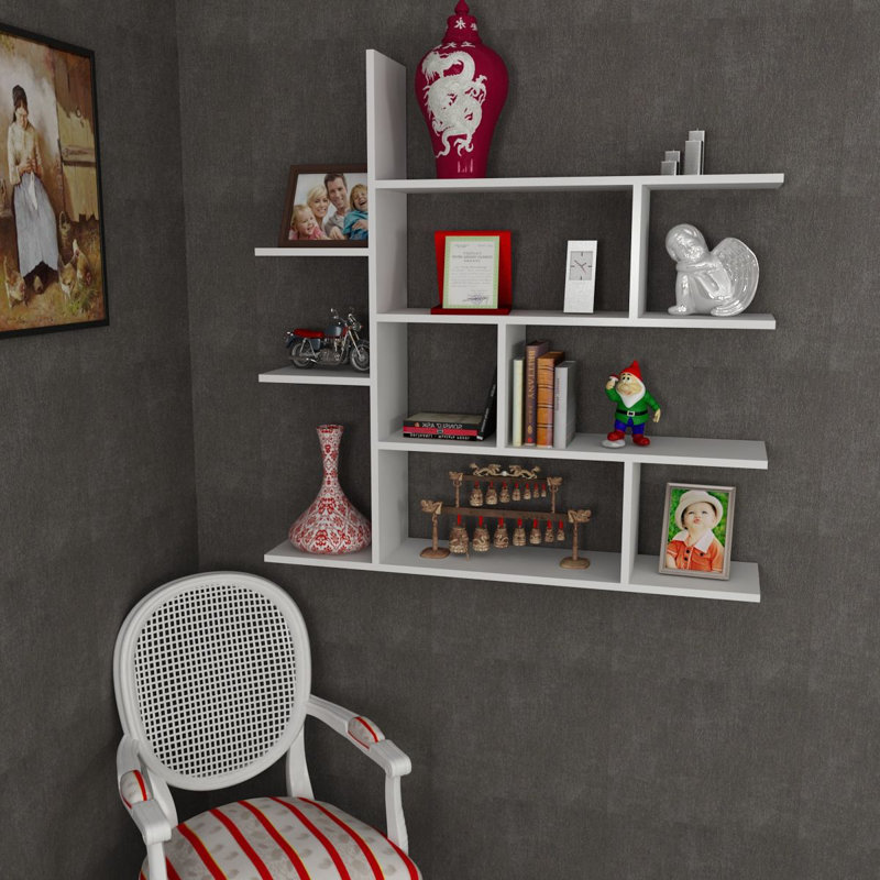 4 Piece Accent Shelf, White