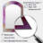 Abstract Lavender Tranquility Balance I - Modern Arch Decorative Mirror, Modern Asymmetrical Wall Mirror, Printed Metal Art-2022273993