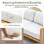 Ensemble de conversation modulaire pour 6 personnes avec coussins et table basse Acacia