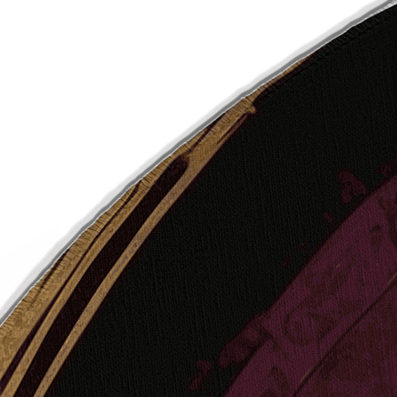 Gilded Paragon Indoor And Outdoor Area Rug, Round 5'