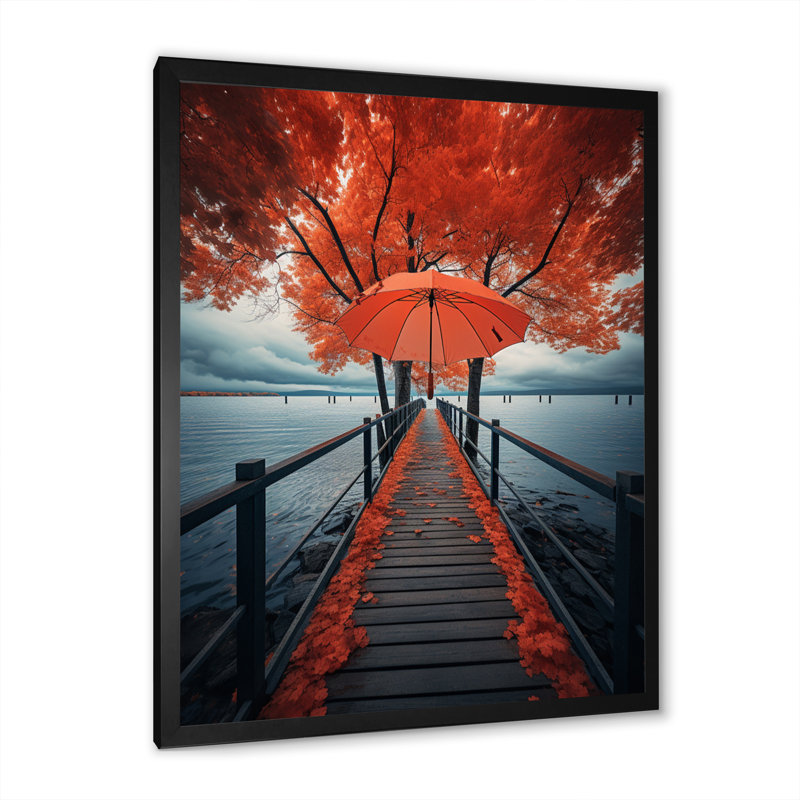 «Pier Piers Embrace II», reproduction sur toile, H 40 po x l 30 po x P 1,5 po, Cadre photo noir