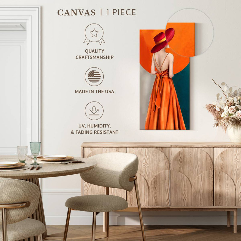Beautiful In Orange, 30" H x 15" W