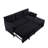 77.6” Reversible Sectional Sleeper Sofa-740917268